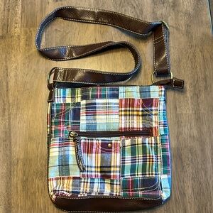 Plaid women’s handbag EUC